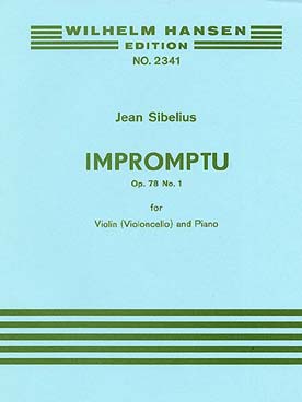 Illustration sibelius impromptu op. 78 n° 1