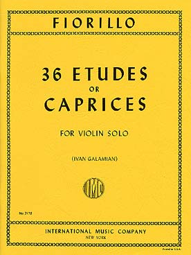 Illustration de 36 Caprices-études - éd. I.M.C. (rév. Galamian)