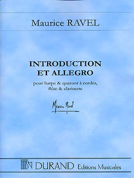 Illustration de Introduction et allegro pour harpe, quatuor à cordes, flûte et clarinette