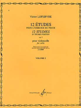 Illustration de 12 Études op. 2 pour l'exercice du pouce avec 2e violoncelle - Vol. 2