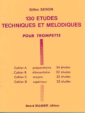 Illustration de 130 Études techniques et mélodiques - Vol. B : 32 études (élémentaire)