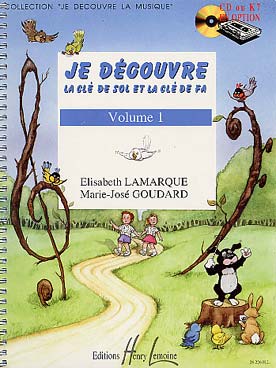 Illustration de Je découvre la clé de sol & la clé de fa - Vol. 1 livre de l'élève