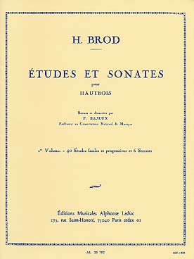 Illustration brod etudes et sonates vol. 1