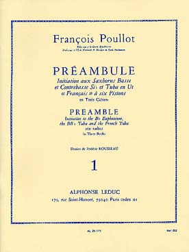 Illustration de Préambule, initiation aux saxhorns basse et contrebasse si b et tuba en ut - Vol. 1