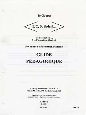 Illustration de 1, 2, 3, Soleil... : de l'initiation à la formation musicale - Guide pédagogique