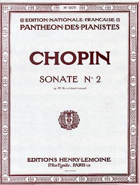 Illustration de Sonate N° 2 op. 35 en si b m - éd. Lemoine