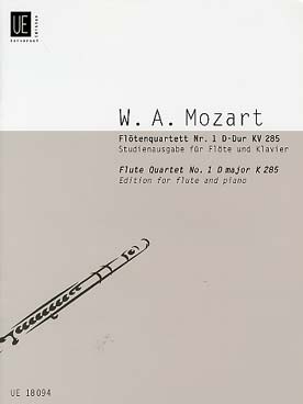 Illustration de Quatuor avec flûte N° 1 K 285 en ré M