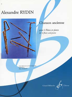 Illustration rydin chanson ancienne quatuor de flutes