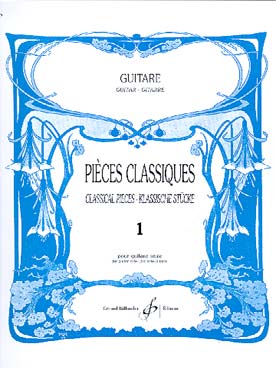 Illustration pieces classiques guitare vol. 1 (bleu)