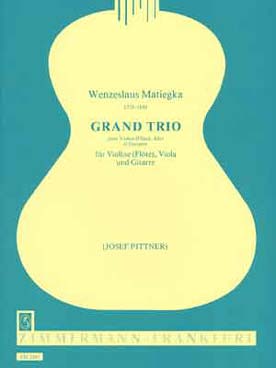 Illustration de Grand trio op. 15 pour violon (flûte), alto et guitare   