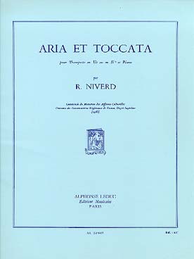 Illustration niverd aria et toccata (ut ou si b)