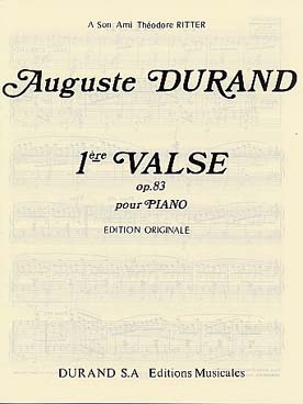 Illustration durande valse n° 1 op. 83 en mi b 