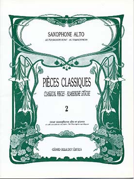 Illustration de PIÈCES CLASSIQUES par Guy Lacour Saxophone alto et piano - Vol. 2 : assez facile