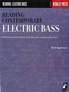 Illustration de Reading contemporary electric bass  rhythms