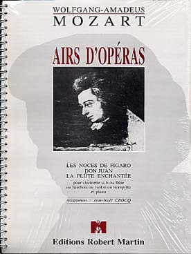 Illustration mozart airs d'opera (tr. crocq)