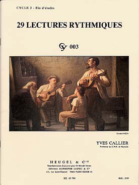 Illustration callier 29 lectures rythmiques f.e.