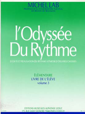 Illustration de L'Odyssée du rythme Vol. 3 : Élémentaire - Livre de l'élève (copie d'archive, reliure spirale)