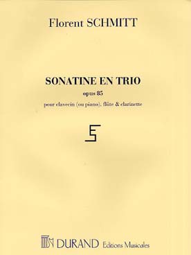 Illustration schmitt sonatine op. 85 fl/clar/pno