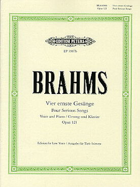Illustration de 4 Ernste gesänge op. 121 (baryton)
