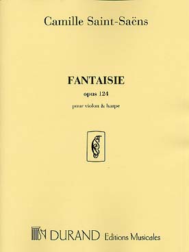 Illustration saint-saens fantaisie op. 124 vlon/harpe