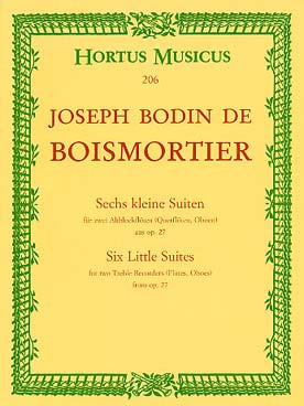 Illustration boismortier 6 kleine suiten aus op. 27