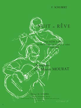 Illustration de Nuit et rêve (tr. Mourat pour flûte à bec ou traversière ou hautbois ou violon et guitare)