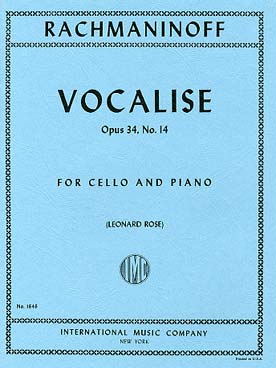 Illustration de Vocalise op. 34 N° 14