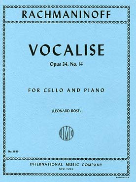 Illustration rachmaninov vocalise op. 34 n° 14