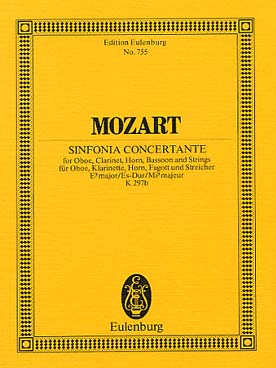 Illustration de Symphonie concertante K 297 b pour hautbois, clarinette, basson  et cor