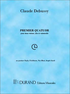 Illustration de Quatuor à cordes op. 10 en sol m - éd. Durand