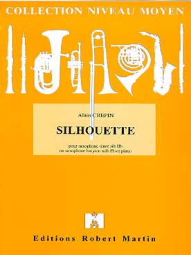 Illustration de Silhouette pour saxophone ténor ou baryton