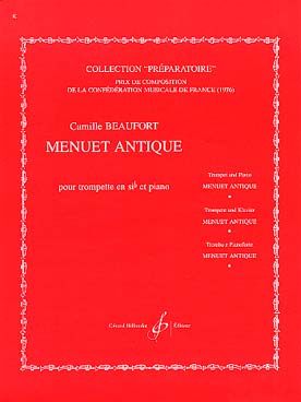 Illustration de Menuet antique (trompette si b)