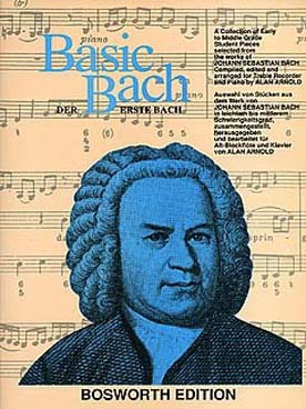 Illustration de Basic Bach : sélection de pièces pour flûte à bec alto