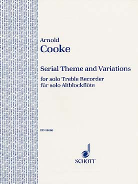 Illustration de Serial theme and variations (alto)