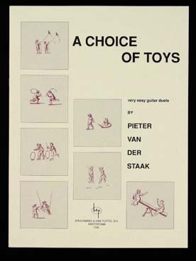 Illustration staak a choice of toys