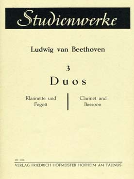 Illustration de 3 Duos pour clarinette et basson