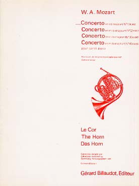 Illustration de Concerto N° 1 K 412 (386b) en ré M, réd. piano - éd. Billaudot