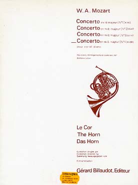 Illustration de Concerto N° 4 K 495 en mi b M, réd. piano - éd. Billaudot