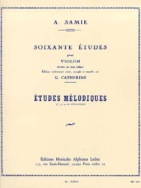 Illustration samie etudes vol. 3 melodiques op. 33