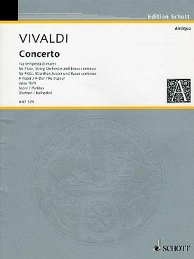 Illustration de Concerto op. 10/1 RV 433 en fa M "La Tempesta di mare" pour flûte, orchestre à cordes et basse continue