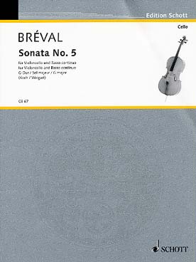 Illustration breval sonate v en sol maj