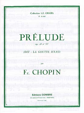 Illustration chopin prelude op. 28/15 en re b maj