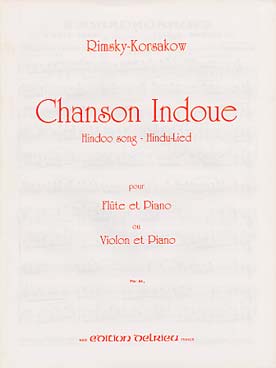 Illustration de Chanson hindoue pour flûte ou violon et piano