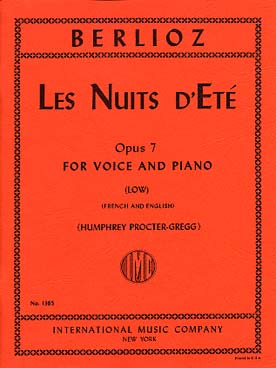 Illustration de Les Nuits d'été, 6 mélodies op. 7 - voix grave (Procter-Gregg)