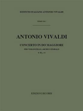 Illustration de Concerto RV 399 FIII N° 6 en do M pour violoncelle et orchestre à cordes