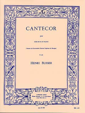 Illustration busser cantecor op. 77