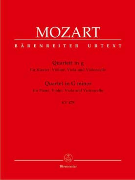 Illustration mozart quatuor k 478 en sol min