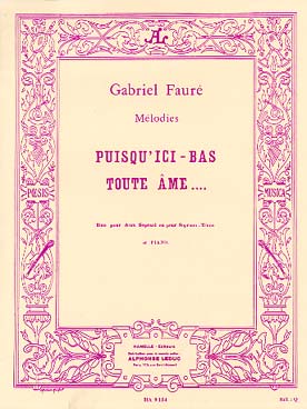 Illustration de Puisqu'ici bas, toute âme... 2 sopranos ou soprano et ténor