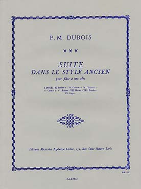 Illustration dubois suite dans le style ancien (alto)