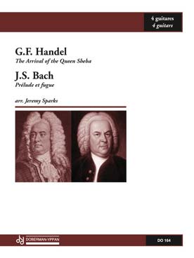 Illustration de BACH JS Prélude et Fugue - HAENDEL L'arrivée de la reine de Saba (tr. Sparks pour 4 guitares)